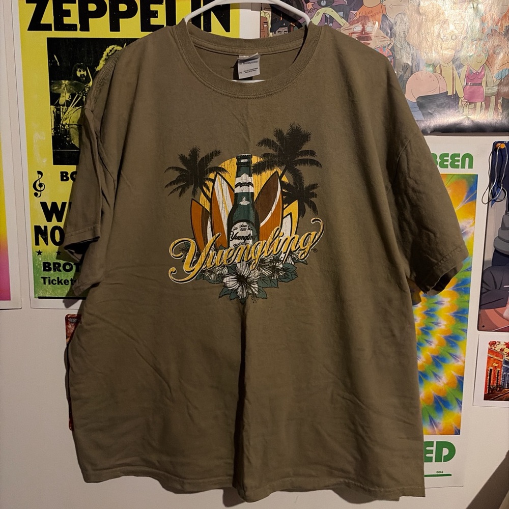 Gildan Tan Yuengling Graphic Tee